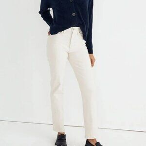 Madewell The Perfect Vintage Straight Jean in Vintage Canvas White Size31